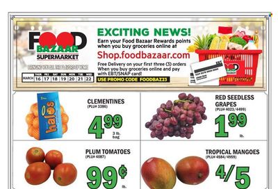 Food Bazaar (CT, NJ, NY) Weekly Ad Flyer Specials March 16 to March 22, 2023