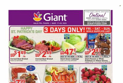 Giant Food (DE, MD, VA) Weekly Ad Flyer Specials March 17 to March 23, 2023