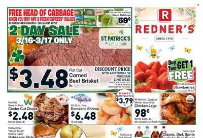 Redner's Markets (DE, MD, PA) Weekly Ad Flyer Specials March 16 to March 22, 2023