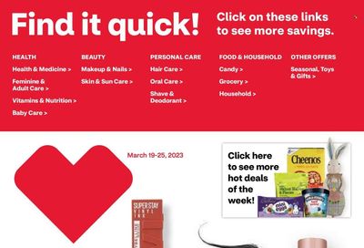 CVS Pharmacy Weekly Ad Flyer Specials March 19 to March 25, 2023