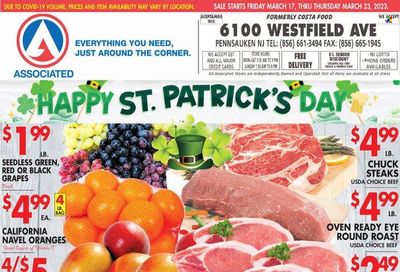 Associated Supermarkets (NY) Weekly Ad Flyer Specials March 17 to March 23, 2023