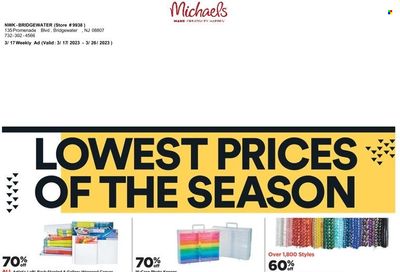Michaels Weekly Ad Flyer Specials March 17 to March 26, 2023