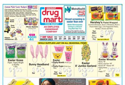 Discount Drug Mart (OH) Weekly Ad Flyer Specials March 22 to March 28, 2023