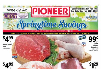 Pioneer Supermarkets (NJ, NY) Weekly Ad Flyer Specials March 19 to March 25, 2023