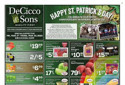 DeCicco & Sons (NY) Weekly Ad Flyer Specials March 17 to March 23, 2023
