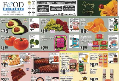 Food Universe (NY) Weekly Ad Flyer Specials March 17 to March 23, 2023