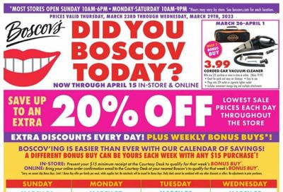 Boscov's (CT, DE, MD, NJ, NY, PA) Weekly Ad Flyer Specials March 23 to March 29, 2023