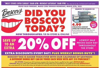 Boscov's (CT, DE, MD, NJ, NY, PA) Weekly Ad Flyer Specials March 23 to March 29, 2023