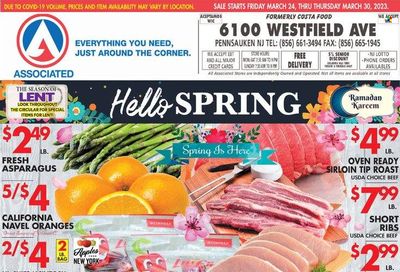 Associated Supermarkets (NY) Weekly Ad Flyer Specials March 24 to March 30, 2023
