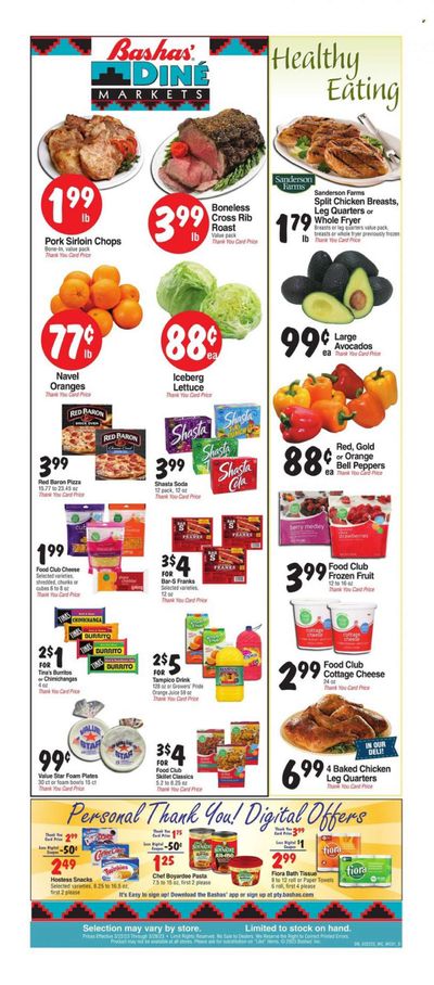 Bashas' Diné Markets (AZ, NM) Weekly Ad Flyer Specials March 22 to March 28, 2023