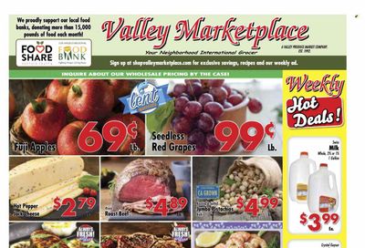 Valley Marketplace (CA) Weekly Ad Flyer Specials March 22 to March 28, 2023