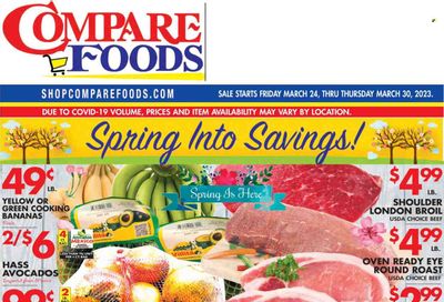 Compare Foods (CT, MD, NC, NJ, NY, RI) Weekly Ad Flyer Specials March 24 to March 30, 2023
