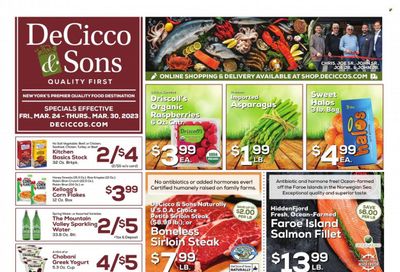 DeCicco & Sons (NY) Weekly Ad Flyer Specials March 24 to March 30, 2023