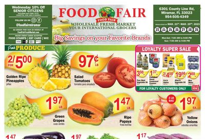 Food Fair Fresh Market (FL) Weekly Ad Flyer Specials March 23 to March 29, 2023