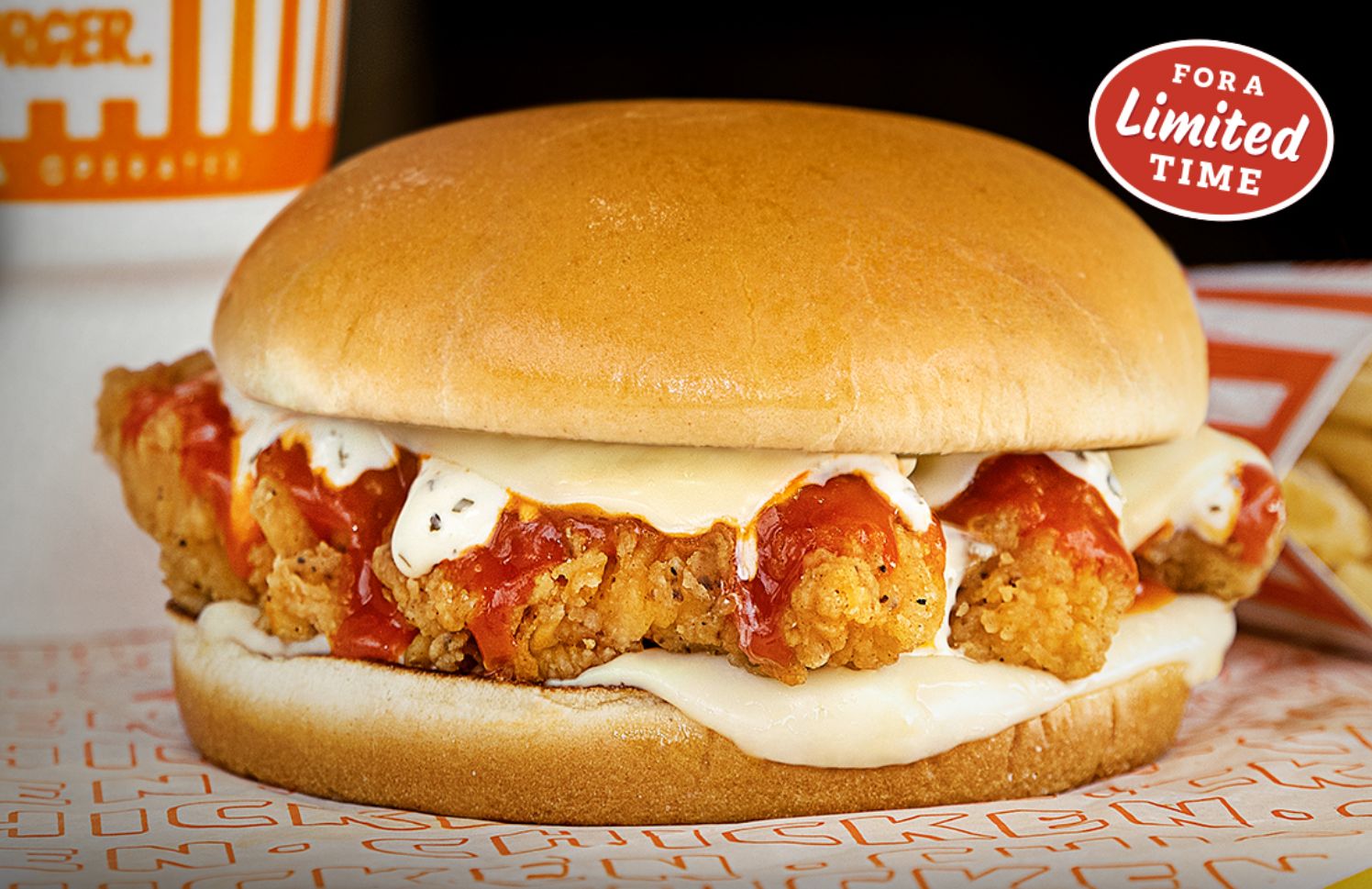 The Buffalo Ranch Chicken Strip Sandwich and Salad Return to Whataburger this Spring