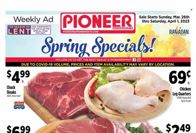 Pioneer Supermarkets (NJ, NY) Weekly Ad Flyer Specials March 26 to April 1, 2023