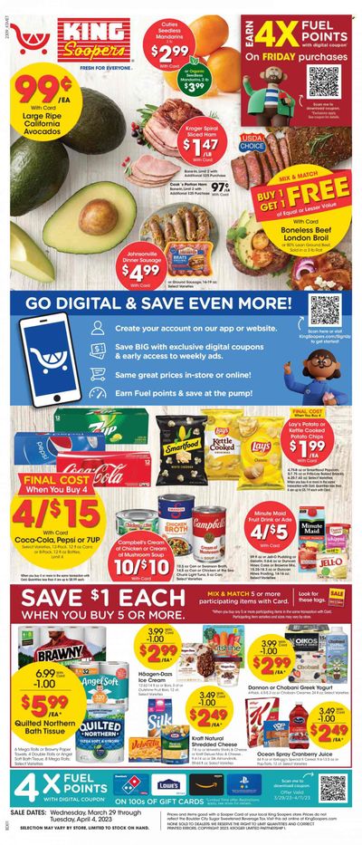 King Soopers (CO) Weekly Ad Flyer Specials March 29 to April 4, 2023