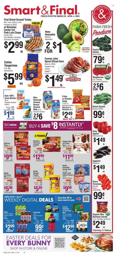 Smart & Final (CA) Weekly Ad Flyer Specials March 29 to April 4, 2023