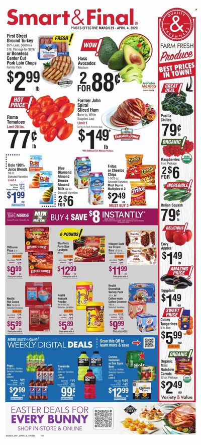Smart & Final (CA) Weekly Ad Flyer Specials March 29 to April 4, 2023