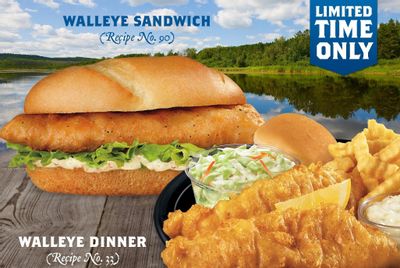 Crispy Northwoods Walleye Sandwich and Dinner Available at Culver's for a Short Time Only