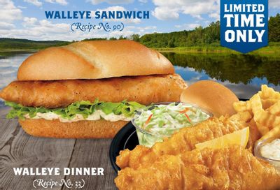 Crispy Northwoods Walleye Sandwich and Dinner Available at Culver's for a Short Time Only