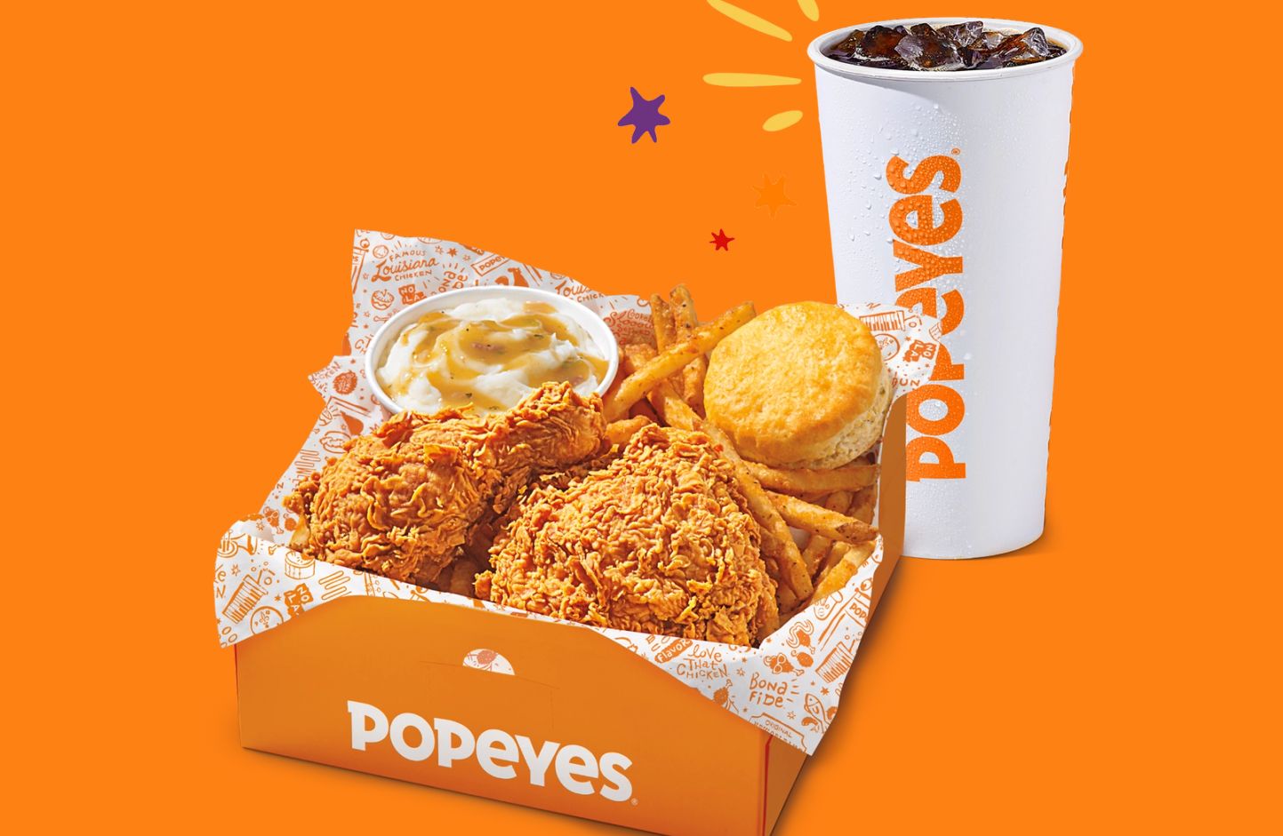 Score a Free Drink with Your Next $6.99 Big Box In-app or Online Pickup Purchase at Popeyes Chicken 