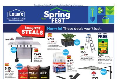 Lowe's Weekly Ad Flyer Specials March 30 to April 12, 2023