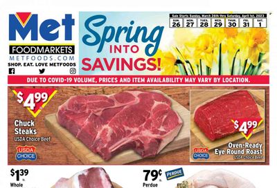 Met Foodmarkets Weekly Ad Flyer Specials March 26 to April 1, 2023