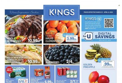 Kings Food Markets (CT, NJ, NY) Weekly Ad Flyer Specials March 31 to April 6, 2023
