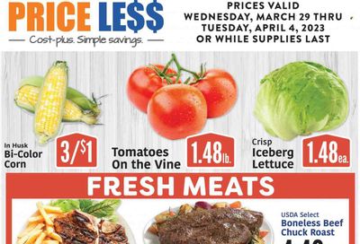 Price Less Foods Weekly Ad Flyer Specials March 29 to April 4, 2023