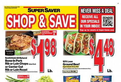 Super Saver Weekly Ad Flyer Specials March 29 to April 4, 2023