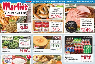 Martin’s (IN, MI) Weekly Ad Flyer Specials April 2 to April 9, 2023