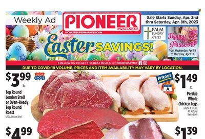 Pioneer Supermarkets (NJ, NY) Weekly Ad Flyer Specials April 2 to April 8, 2023