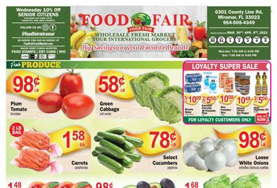 Food Fair Fresh Market (FL) Weekly Ad Flyer Specials March 30 to April 5, 2023