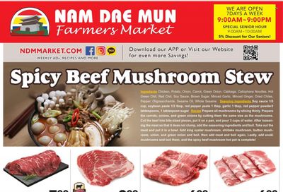 Nam Dae Mun Farmers Market (GA) Weekly Ad Flyer Specials March 31 to April 6, 2023