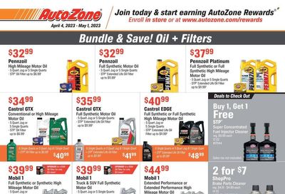 Autozone Weekly Ad Flyer Specials April 4 to May 1, 2023