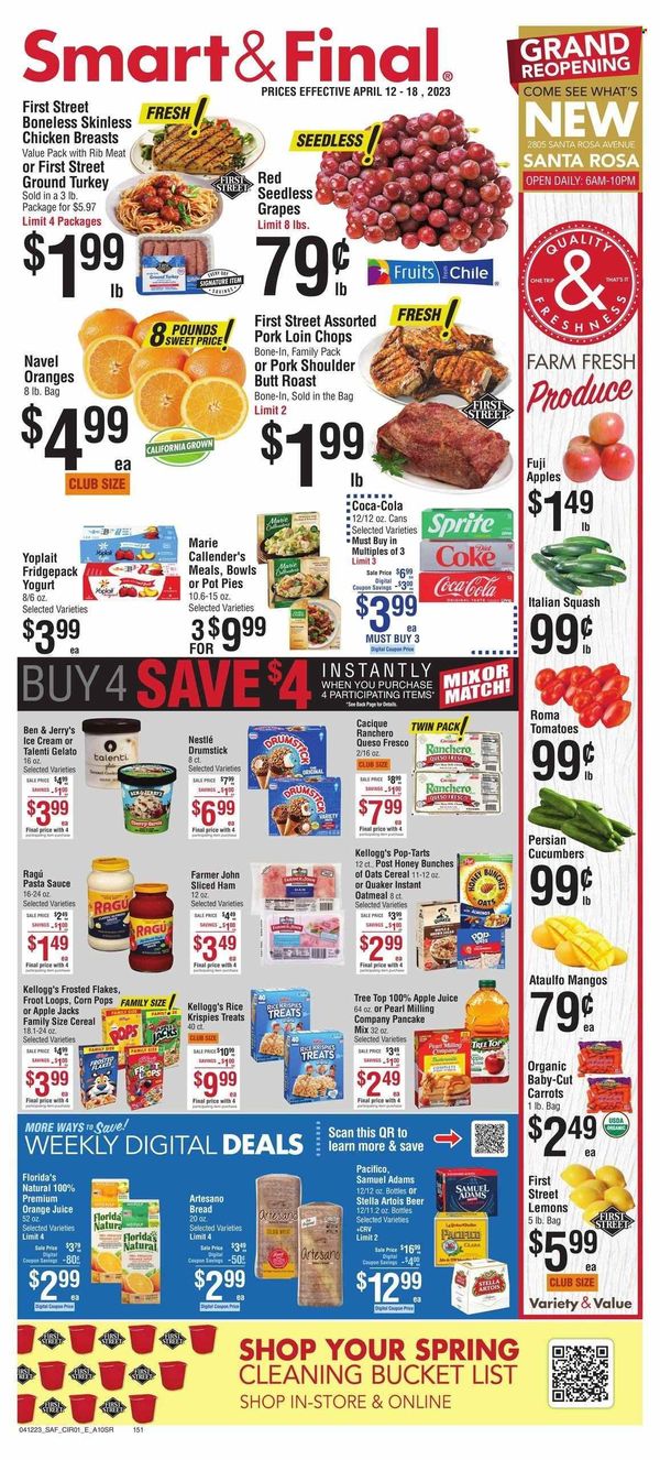 Smart & Final (CA) Weekly Ad Flyer Specials April 12 to April 18, 2023
