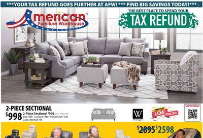American Furniture Warehouse (AZ, CO, TX) Weekly Ad Flyer Specials April 9 to May 2, 2023