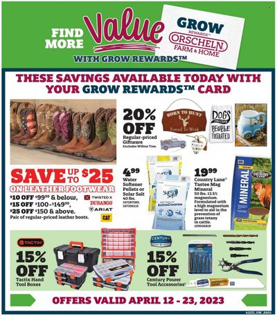 Orscheln Farm and Home (IA, IN, KS, MO, NE, OK) Weekly Ad Flyer Specials April 12 to April 23, 2023