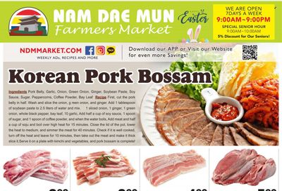 Nam Dae Mun Farmers Market (GA) Weekly Ad Flyer Specials April 7 to April 13, 2023