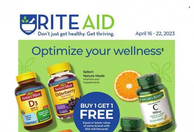 RITE AID Weekly Ad Flyer Specials April 16 to April 22, 2023
