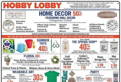 Hobby Lobby Weekly Ad Flyer Specials April 16 to April 22, 2023