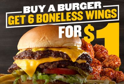 Get 6 Boneless Wings for $1 with a Burger Purchase at Buffalo Wild Wings: A Rewards Exclusive