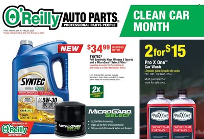 O'Reilly Auto Parts Weekly Ad Flyer Specials April 26 to May 30, 2023
