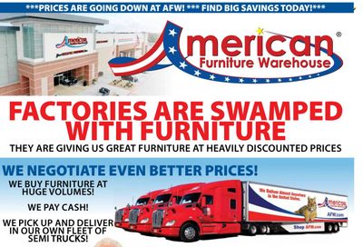 American Furniture Warehouse (AZ, CO, TX) Promotions & Flyer Specials May 2023