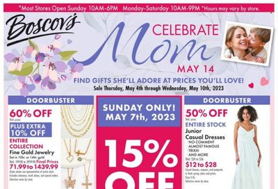 Boscov's (CT, DE, MD, NJ, NY, PA) Weekly Ad Flyer Specials May 4 to May 10, 2023