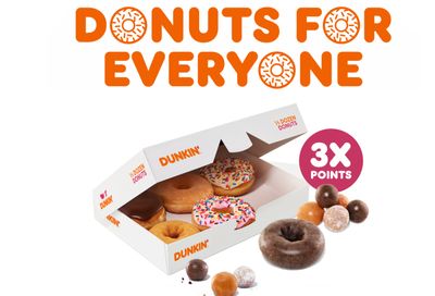 Score 3X the Rewards on Donuts and Munchkins Donut Holes on May 13 and 14 at Dunkin’ Donuts: A Rewards Exclusive