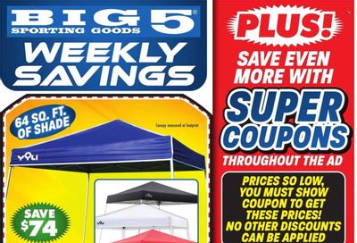 Big 5 (AZ, CA, CO, ID, NM, OR, UT, WA) Weekly Ad Flyer Specials May 12 to May 17, 2023