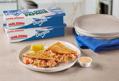 Brand New Doritos Cool Ranch Papadias Land at Papa John's Pizza Restaurants