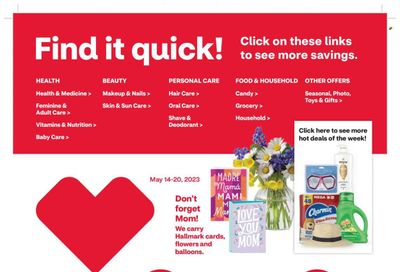 CVS Pharmacy Weekly Ad Flyer Specials May 14 to May 20, 2023